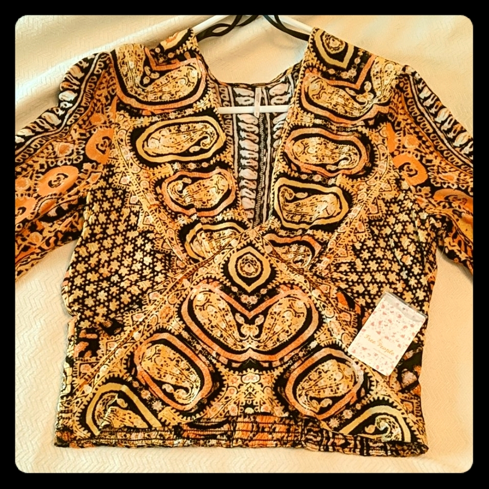 Free People cropped blouse